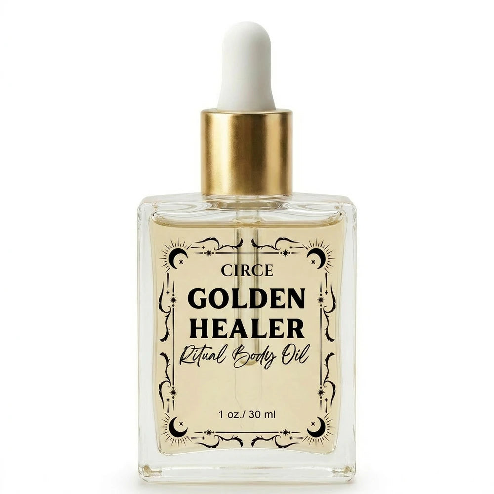 Healing Ritual Body Oil — Lavender & Chamomile Oil with Golden Healer Quartz