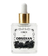Black Obsidian Gemstone Body Oil — Protection & Grounding Shimmer Oil with Amber & Vanilla