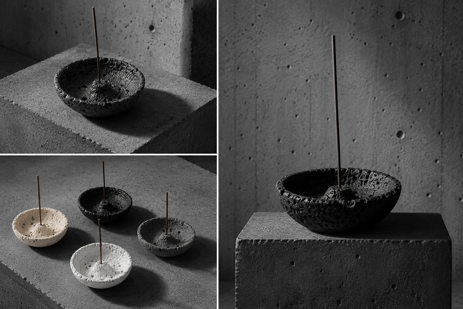 Volcanic Void Incense Holder