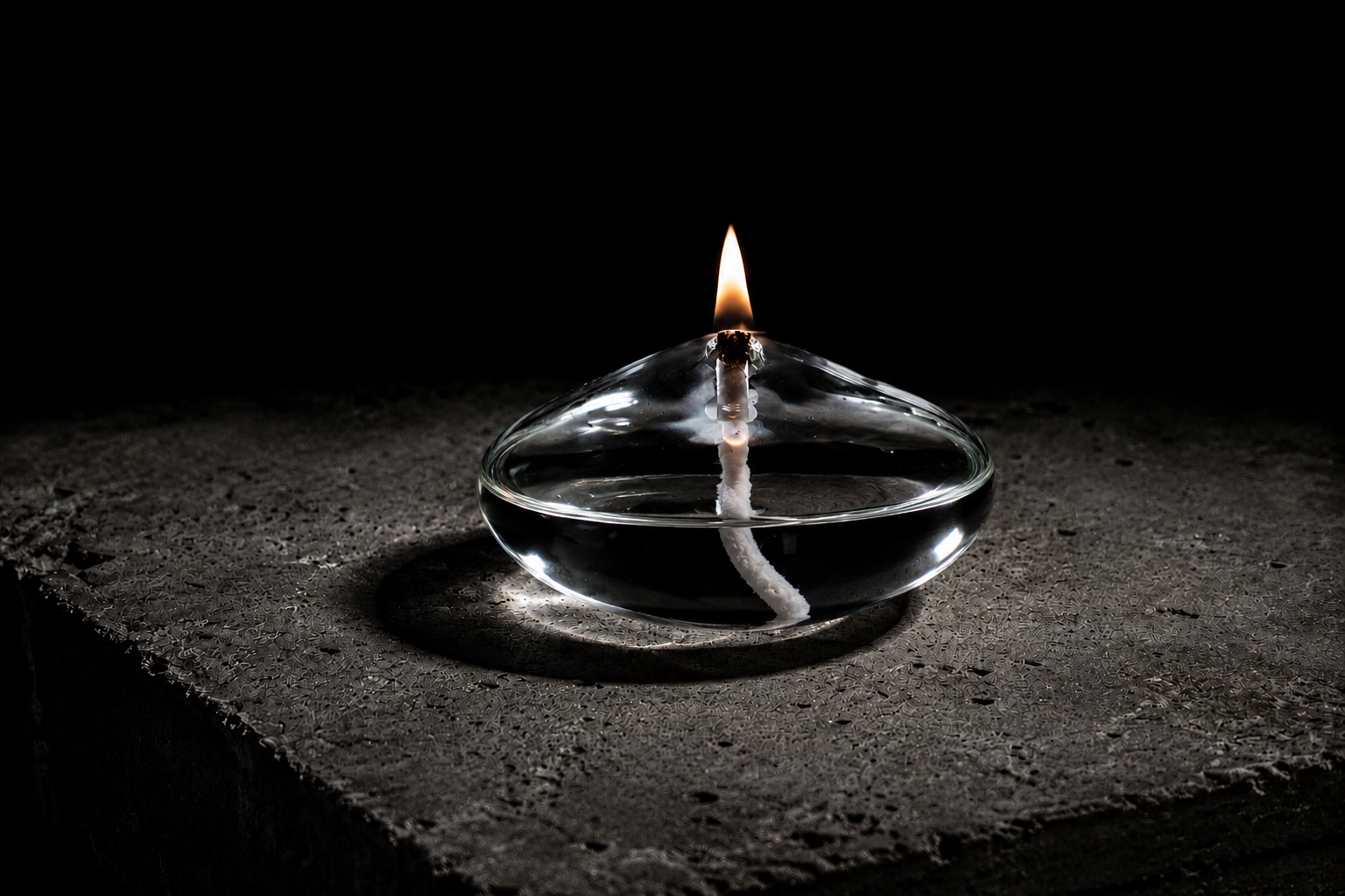 Glass Ritual Oil Vessel