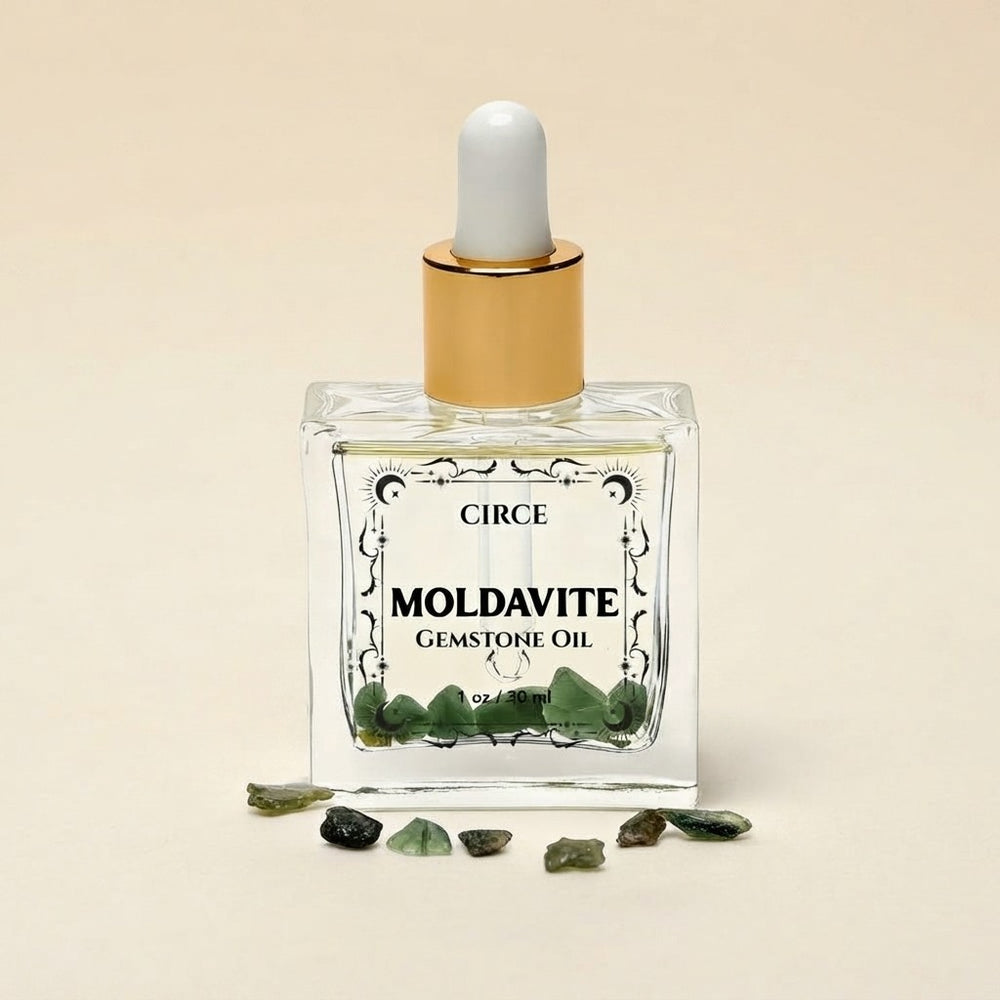 Moldavite Ritual Oil – Manifestation & Spiritual Transformation | 1 oz
