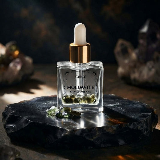 Moldavite Ritual Oil – Manifestation & Spiritual Transformation | 1 oz